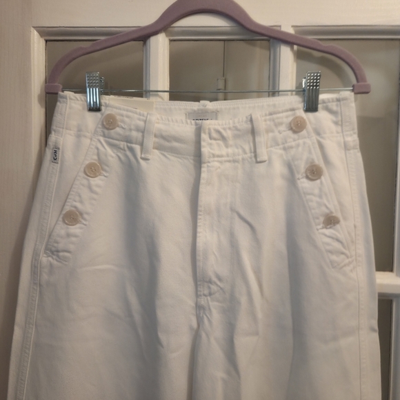 Citizens Of Humanity!! Boardwalk Wide-Leg Jeans- In White!! - Picture 10 of 16